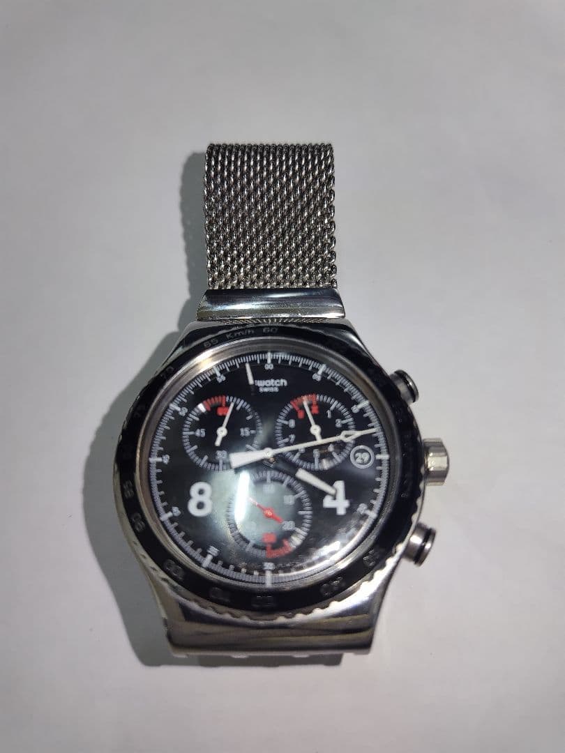 swatch Irony Chrono Blakkie Quartz Men's — Japanese