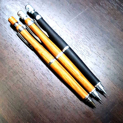 Three PILOT pens in black and yellow colors, models S20 0.5, S20 0.3, and S30 0.5