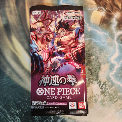 One Piece One Piece Card Game: Rapid Fist Booster 3 Pack Pack — Divine Speed Fist OP-11 — Japanese