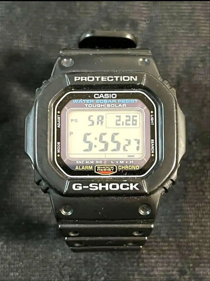 CASIO G-5600E Solar Men's Watch — Japanese