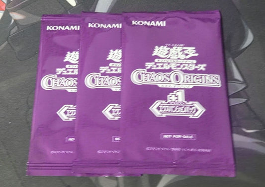 Yu-Gi-Oh Chaos Origins Plus 1 Expansion Pack 3 Pack Pack — Japanese