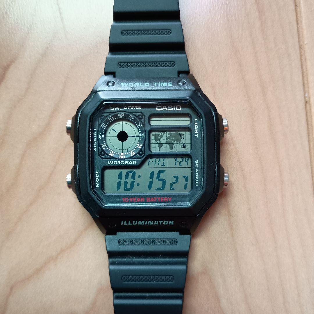 CASIO AE-1200WH Digital Men's Watch — Japanese
