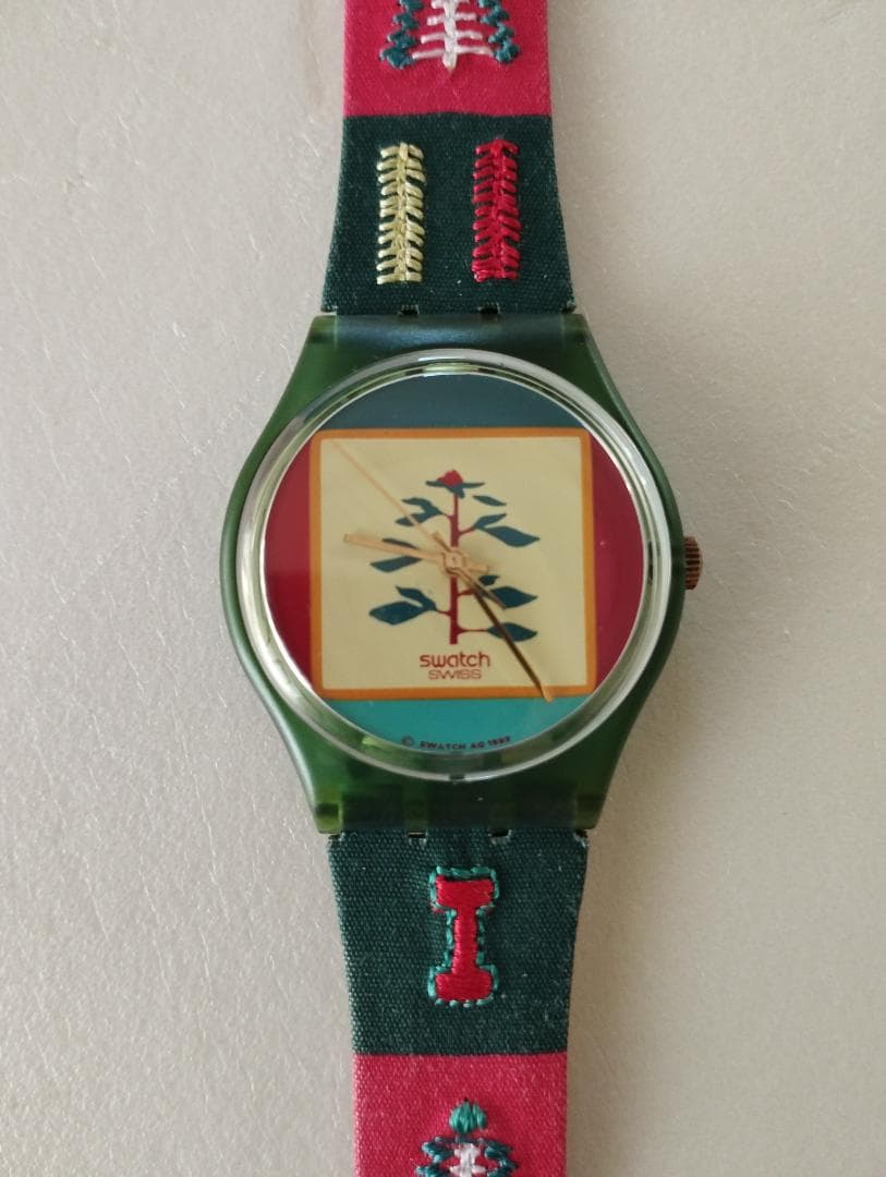 swatch 植物デザイン Quartz Men's — Japanese
