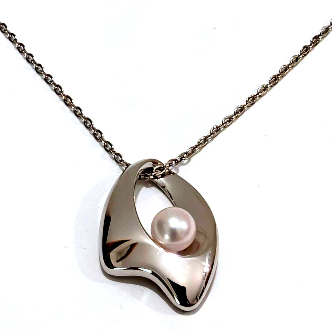 2064 Mikimoto pearl necklace with 5.5mm pearls and 40cm SV925 sterling silver chain