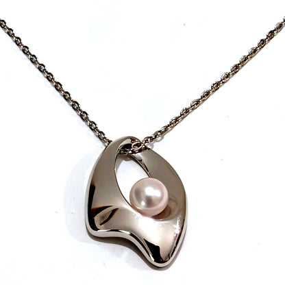 2064 Mikimoto pearl necklace with 5.5mm pearls and 40cm SV925 sterling silver chain
