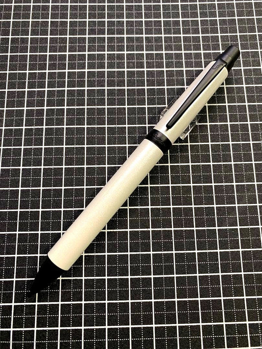 Pilot Stanza Black Chrome Finish Mechanical Pencil in pearl white, model HST-6SR-PW