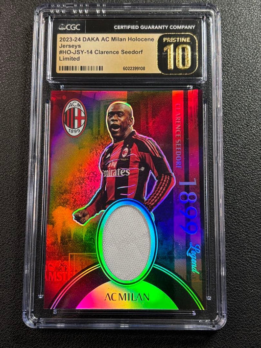 CGC10 Pristine Seedorf Jersey Card AC Milan — Japanese