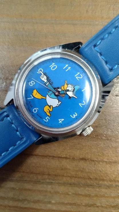 SEIKO Disney Time Alba Donald Duck TV Series Quartz Men's Watch — Japanese
