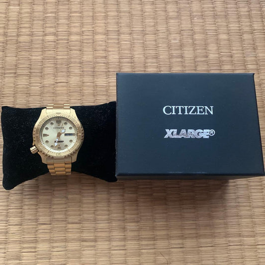 Citizen XLARGE Gold Digital Men's Watch — Japanese
