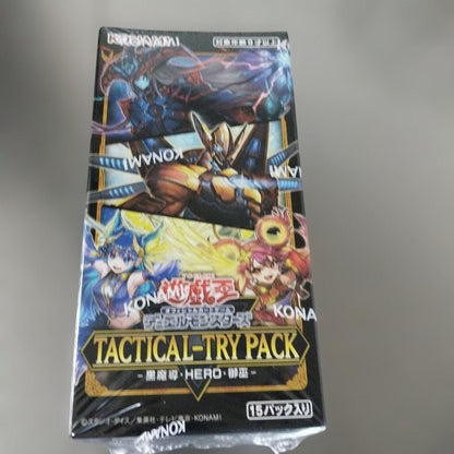 Yu-Gi-Oh Black Mage Hero Mitsukuni unopened box Box TACTICAL TRYPACK — Japanese