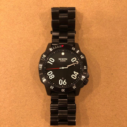 NIXON THERANGER ALL BLACK Men's Watch — Japanese