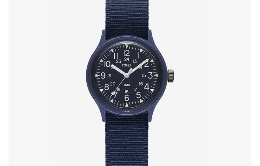 TIMEX オリジナルキャンパー ネイビー Manual Men's Watch — Japanese