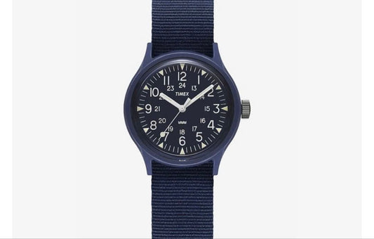 TIMEX オリジナルキャンパー ネイビー Manual Men's Watch — Japanese