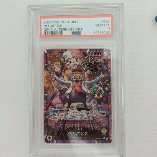 PSA 10 One Piece Vega Punk, Leader Parallel L — Japanese