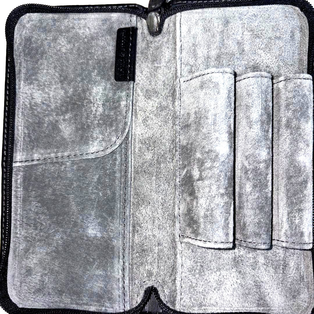 Pilot Fastener Pen Case 3 in new condition with box, shown holding pens and accessories as in image three