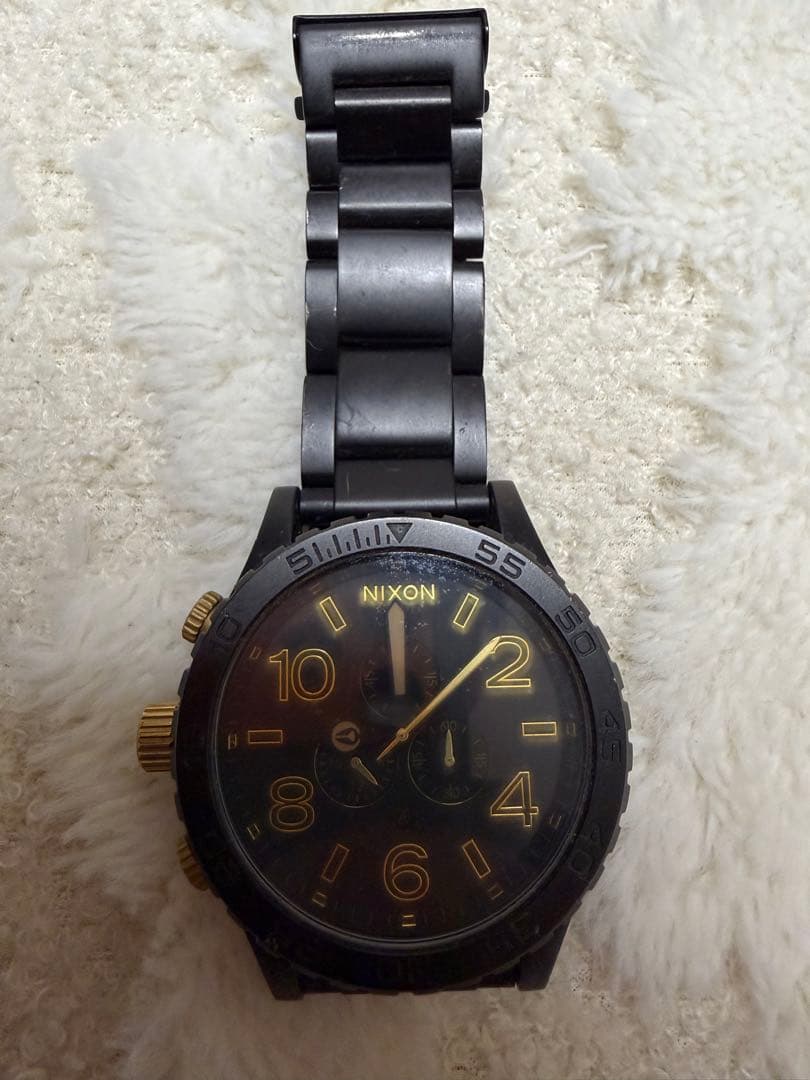 NIXON Chronograph Black SBTR009 Men's Watch — Japanese