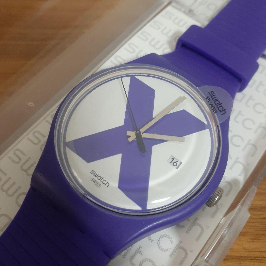 swatch XX-RATED VIOLET SUOV401 Quartz Men's — Japanese