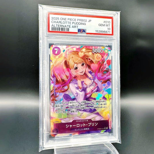 PSA 10 One Piece Charlotte Pudding — PRB02-010 — Japanese