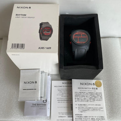 NIXON RHYHM GRAY TAIDGRAPH Digital Men's Watch — Japanese
