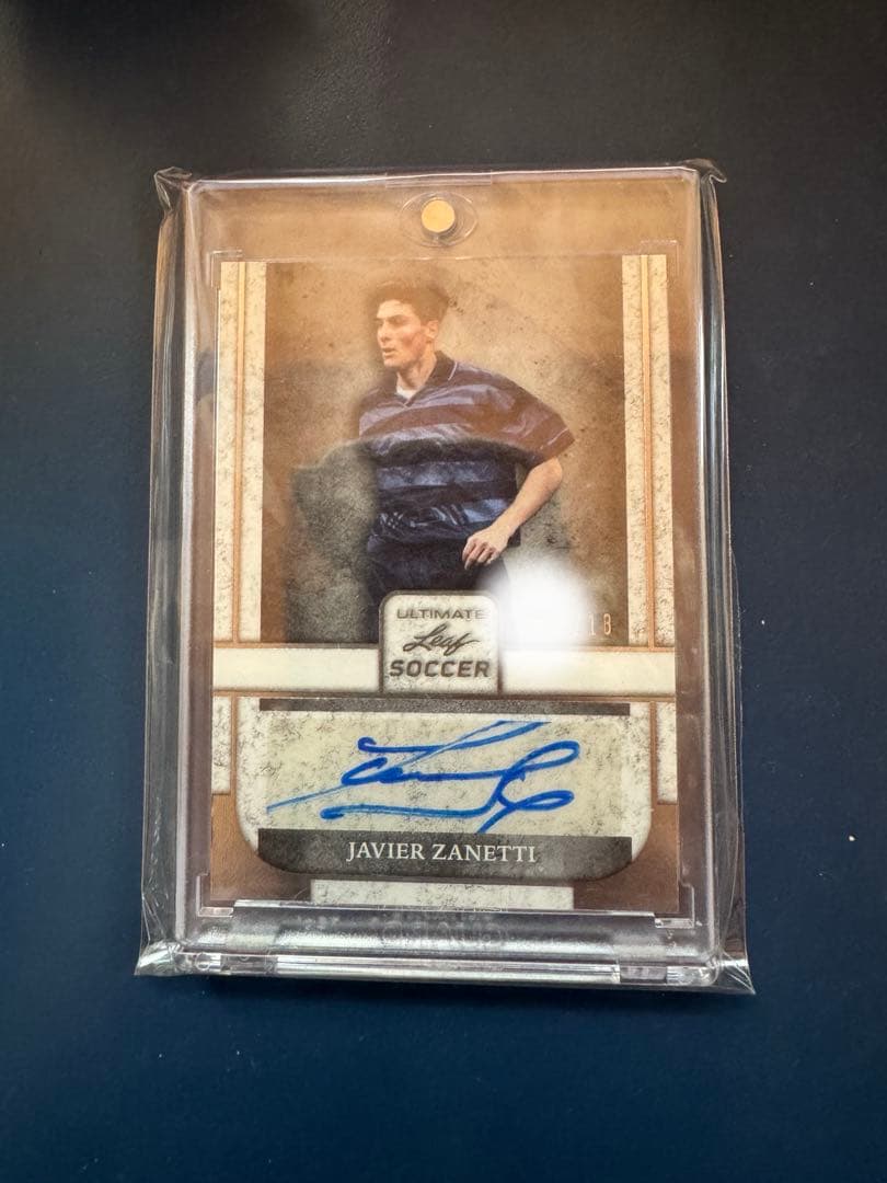 2022 Leaf Inter Milan Sanetti Autograph Card — Japanese