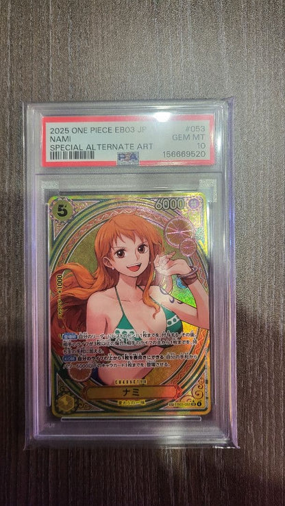 PSA 10 One Piece Nami L — Japanese