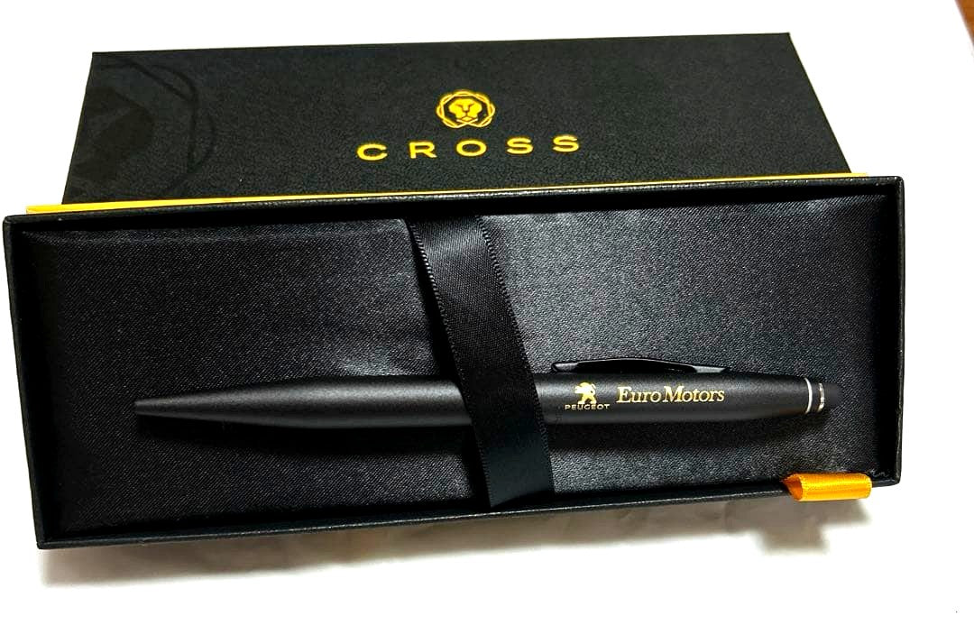 Peugeot Novelty Cross ballpoint pen new condition with packaging opened for photography