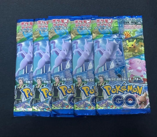 Pokemon Pokémon Card Pokémon GO Unopened 5 Packs Bundle Pack — Japanese