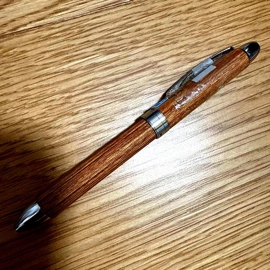 Pilot LEGNO Regno ballpoint pen with 0.5 mm tip in brown color