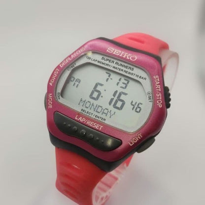 SEIKO スーパーランナーズ Digital Men's Watch — Japanese