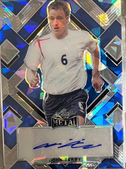 John Terry Autographed Card METAL — Japanese