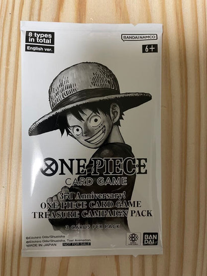 One Piece One Piece 3rd Anniversary Treasure Pack Campaign (English Version) Pack — English
