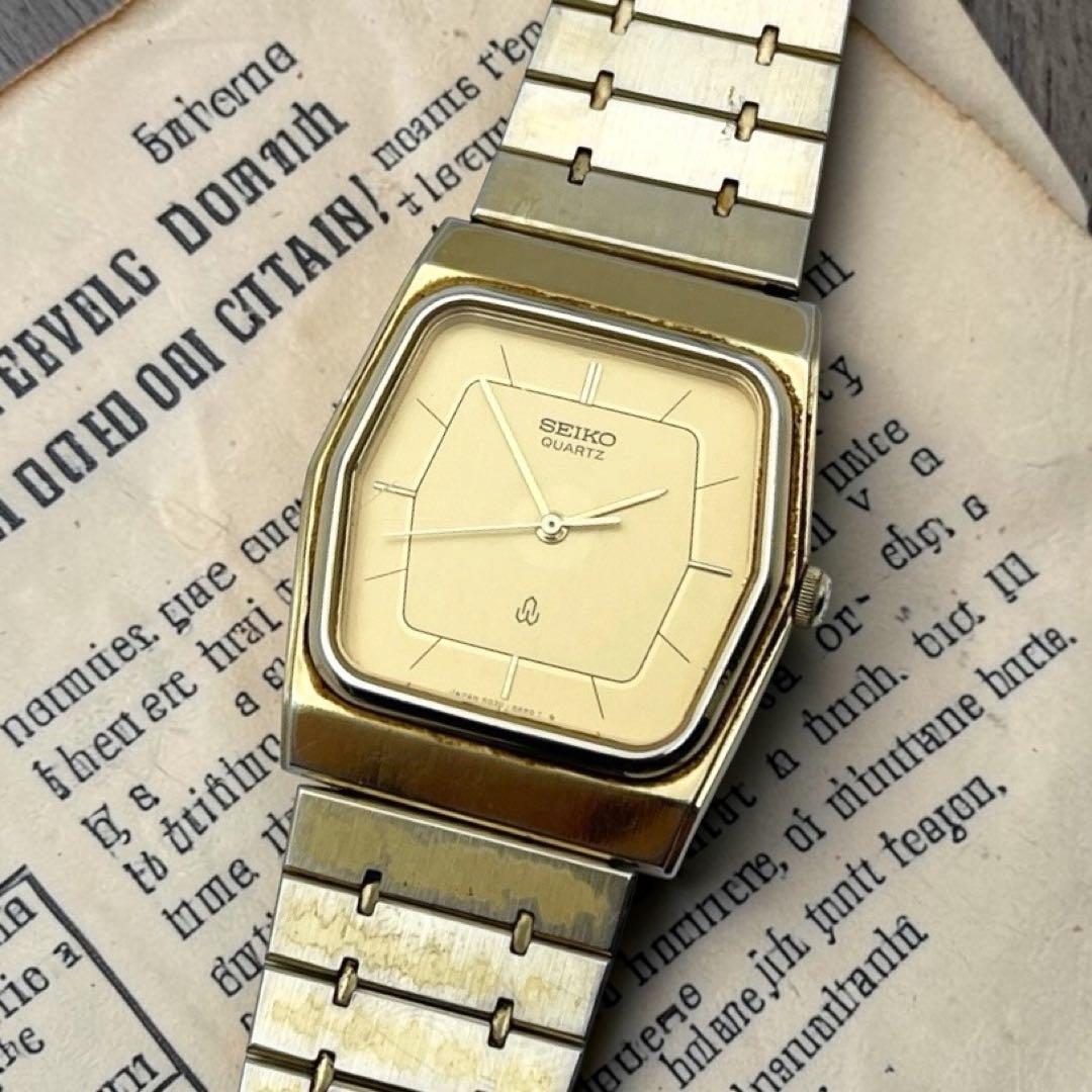 SEIKO 80s Vintage Seiko Octagon Rectangular Quartz Men's Watch — Japanese