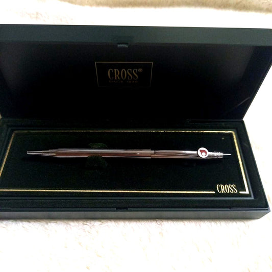 Cross Classic Century silver metal ballpoint pen with logo clip and included case