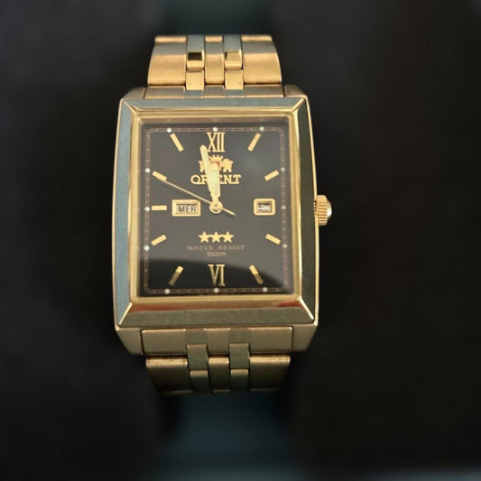 ORIENT SQUARE GOLD Digital Men's Watch — Japanese