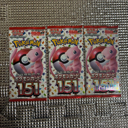 Pokemon Pokémon Card Game Enhanced Expansion Pack 151 3-Pack Set Pack — Japanese