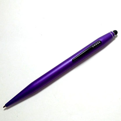 CRB32 Cross Ballpoint Pen Multi Pen TECH2 Model NAT0652-7 in Metallic Purple with 136mm length and 10mm diameter barrel