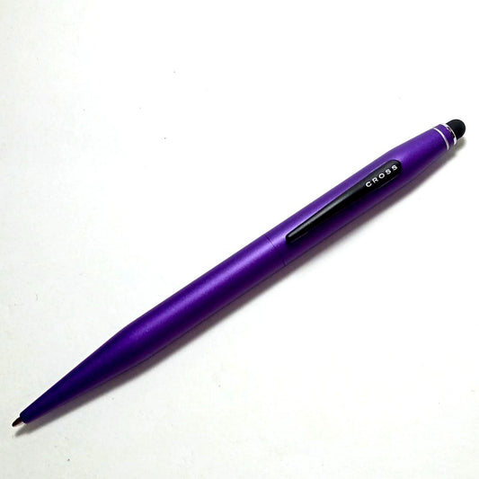 CRB32 Cross Ballpoint Pen Multi Pen TECH2 Model NAT0652-7 in Metallic Purple with 136mm length and 10mm diameter barrel