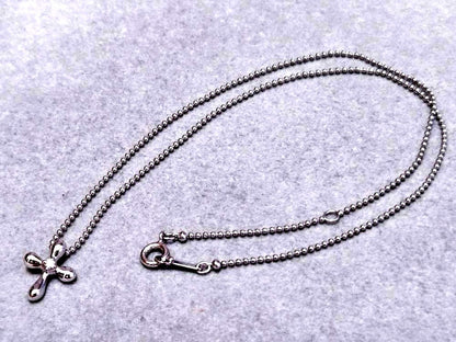TASAKI Pearl 1P Diamond 0.03 silver necklace measuring about 39.5 centimeters