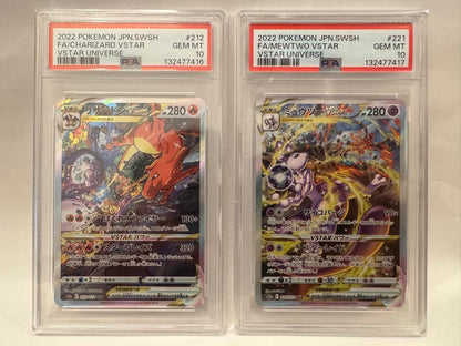 PSA 10 Pokemon Mewtwo VSTAR SAR — S High Class Pack VSTAR Universe — Japanese