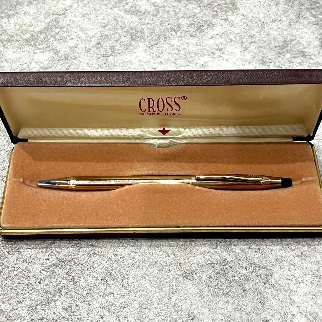 Cross Classic Century 10Kt gold plated ballpoint pen Model 4502 with case imported from Japan