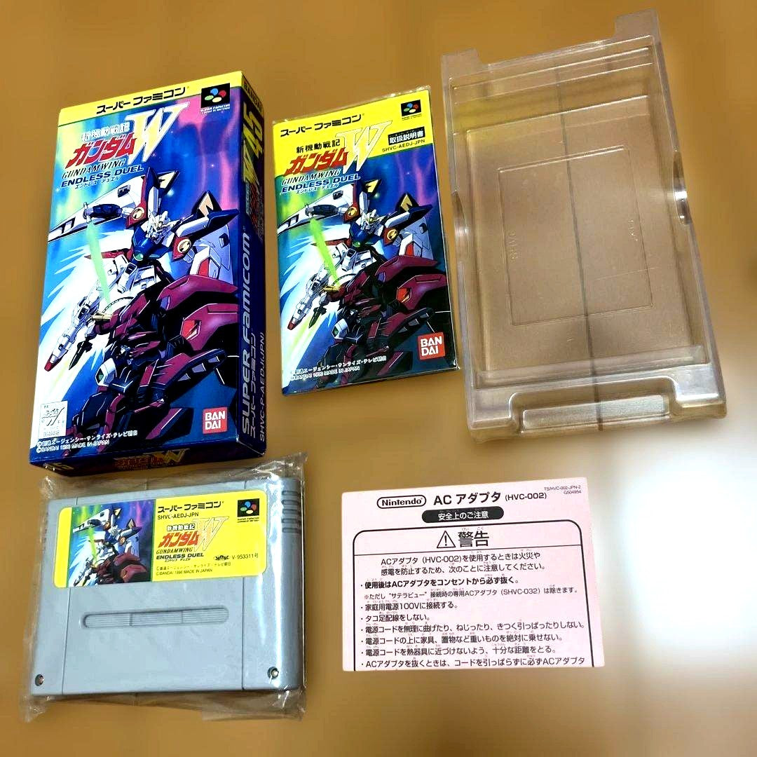 SFC SNES cartridge of Mobile Suit Gundam W ENDLESS DUEL game in used condition