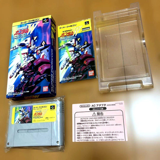 SFC SNES cartridge of Mobile Suit Gundam W ENDLESS DUEL game in used condition