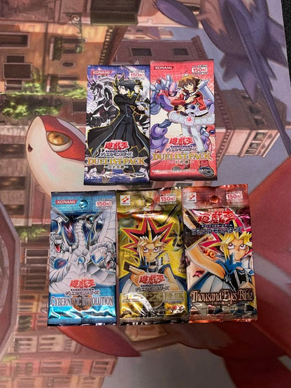 Yu-Gi-Oh Yu-Gi-Oh! OCG Unopened Pack 5-Set Collection Pack — Japanese