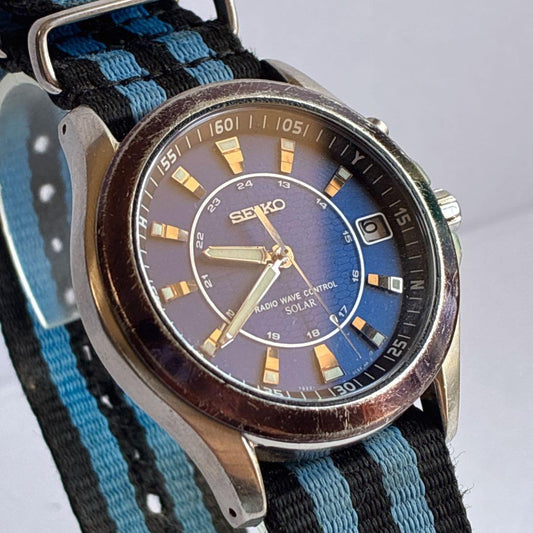 SEIKO 7B22-0BN0 Solar Men's Watch — Japanese