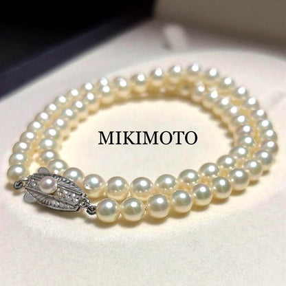 MIKIMOTO Akoya pearl necklace with 6.0mm pearls and lustrous finish on a 38cm strand