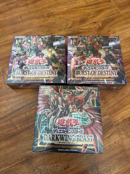 Yu-Gi-Oh Yu-Gi-Oh! Burst 2 + Darkwing Three Pack Unopened Box — Japanese