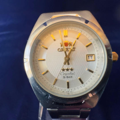 ORIENT CRYSTAL 5BAR DATE Quartz Men's Watch — Japanese