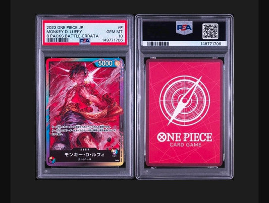 PSA 10 One Piece Luffy L — Japanese