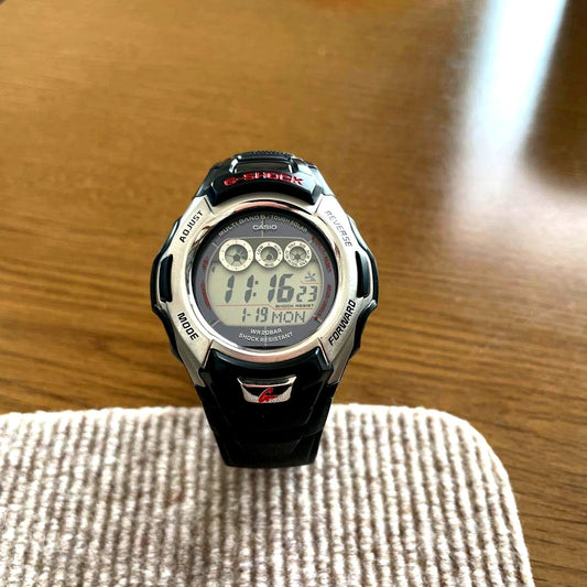 Casio G-Shock GW-M500A digital watch with black resin band and solar radio control features