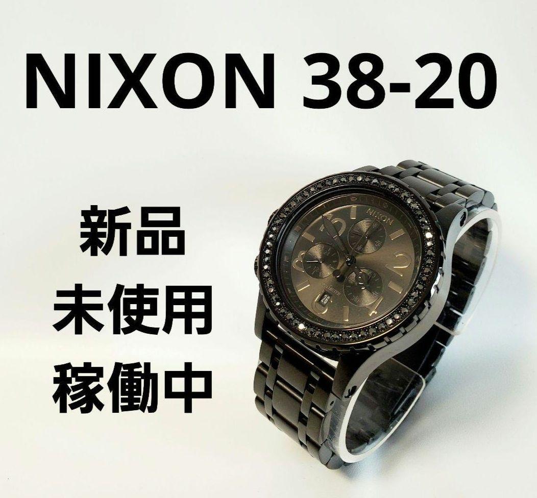 NIXON 38-20 Chrono All Black Crystal Quartz Men's Watch — Japanese